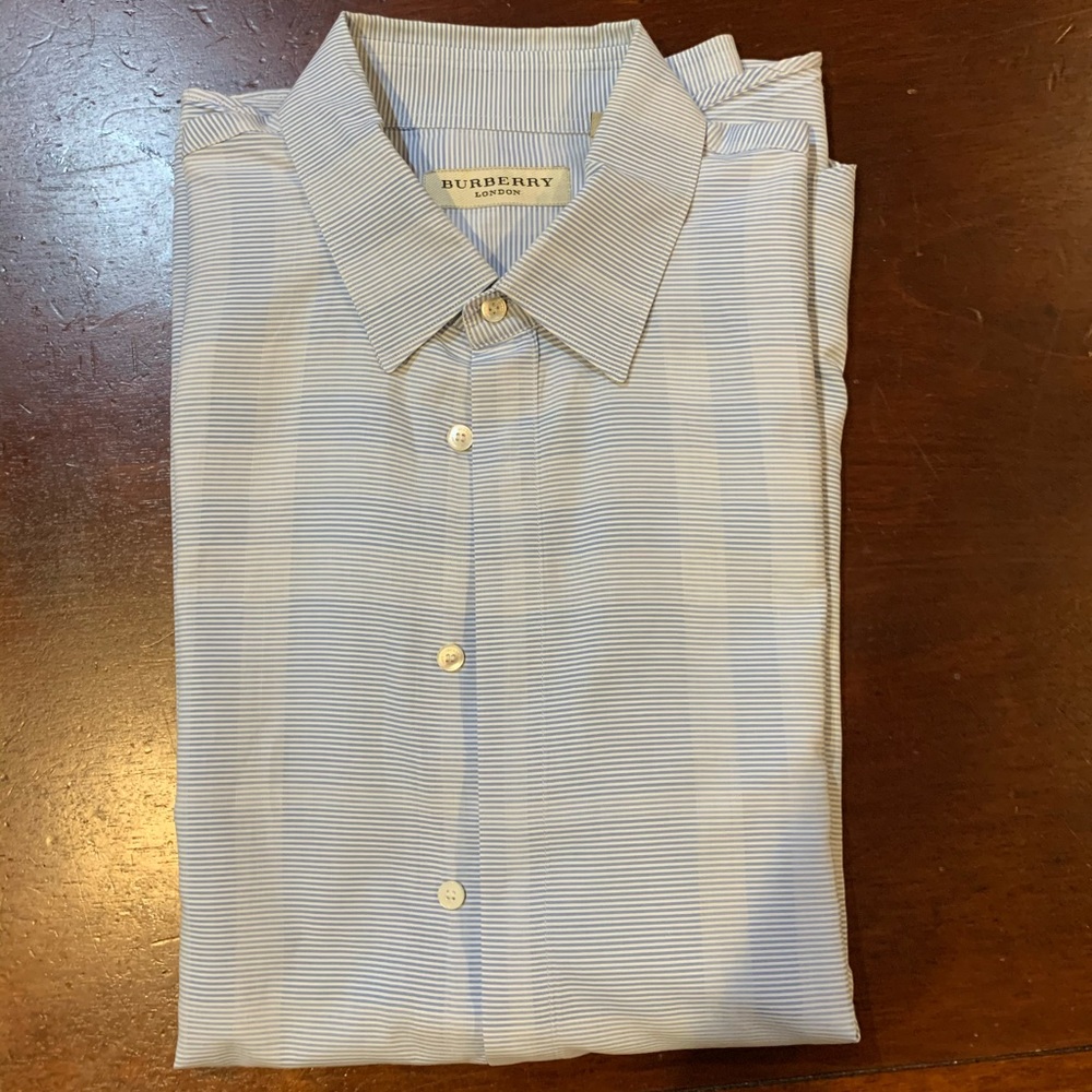 burberry london long sleeve dress shirt